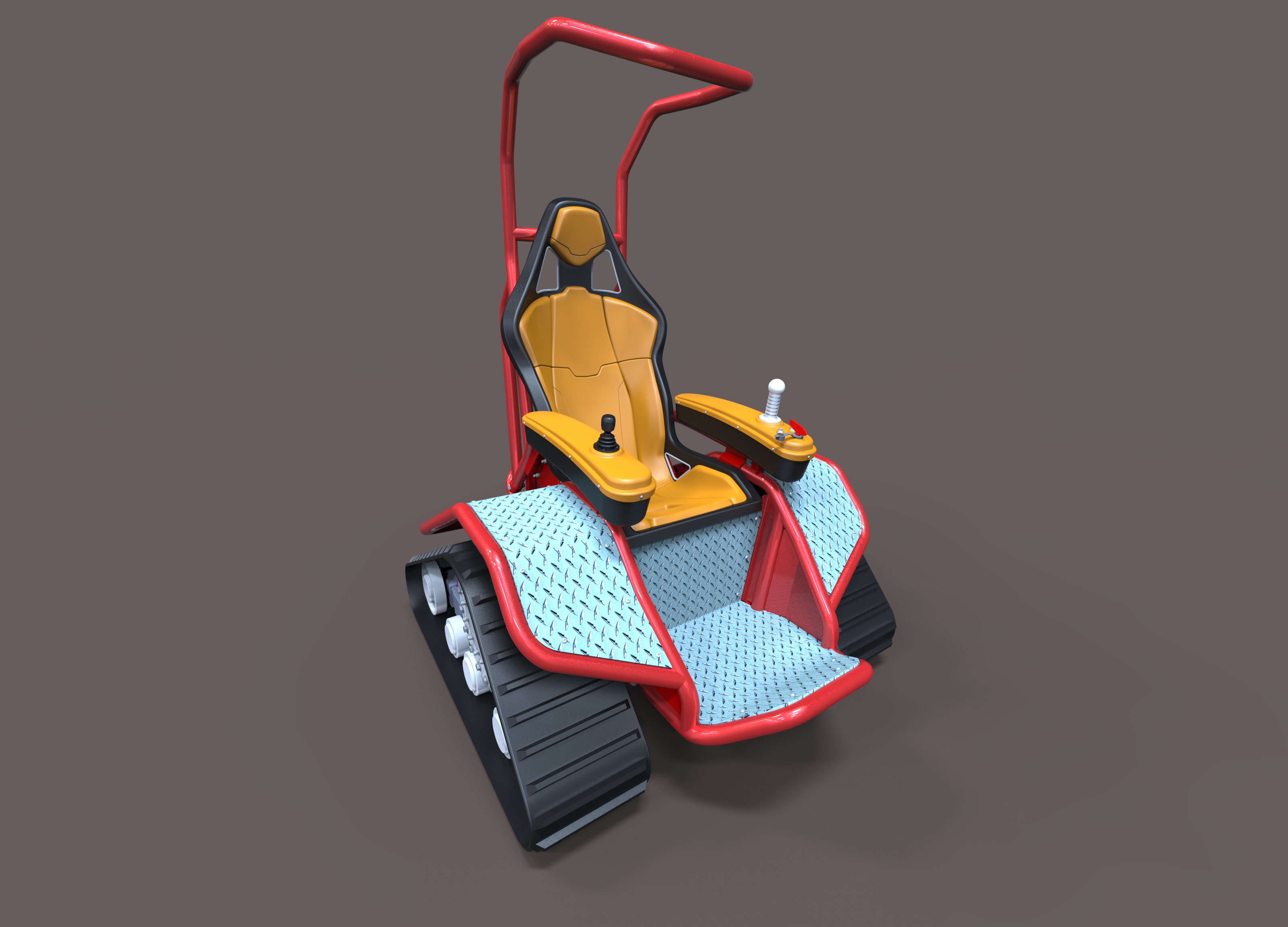 Ziesel全地形三角履带车模型3D图纸 x_t格式